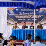 Keterangan Foto: Kegiatan Bimbingan Teknis Penguatan Literasi Numerasi (LINUM) Gugus 4 bagi Penerima BOSP Kinerja Tahun 2026 tingkat Kabupaten Manggarai yang berlangsung di SMA Negeri 2 Langke Rembong, Selasa (20/10/2026)